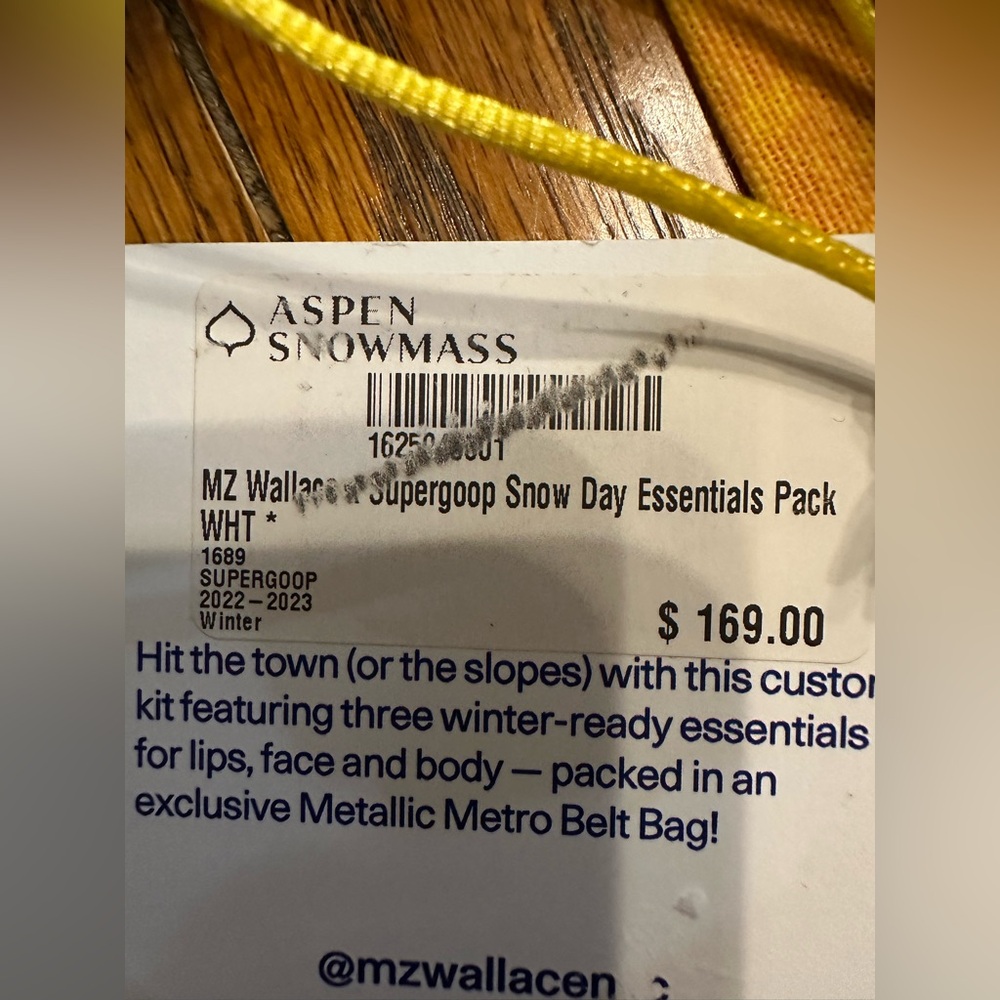 NWT LE MZ Wallace X Supergoop Belt Bag! Snowy Days Pristine Condition! - Picture 9 of 14